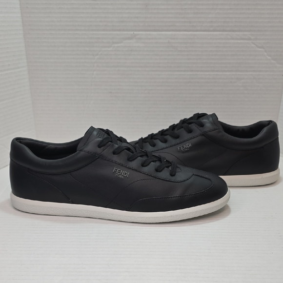 Fendi By Stefano Pilati Slim Low Black Sneakers Men